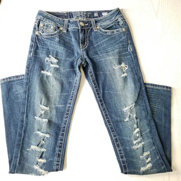 Miss Me Denim - Miss Me Irene Skinny Distressed Casual Jeans